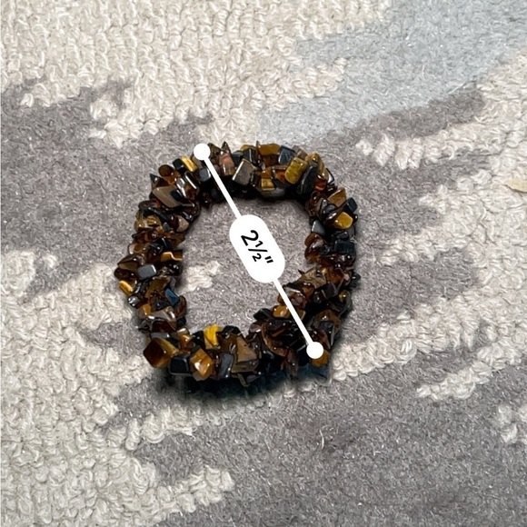 Set of two brown colored beaded bracelets - Picture 6 of 7